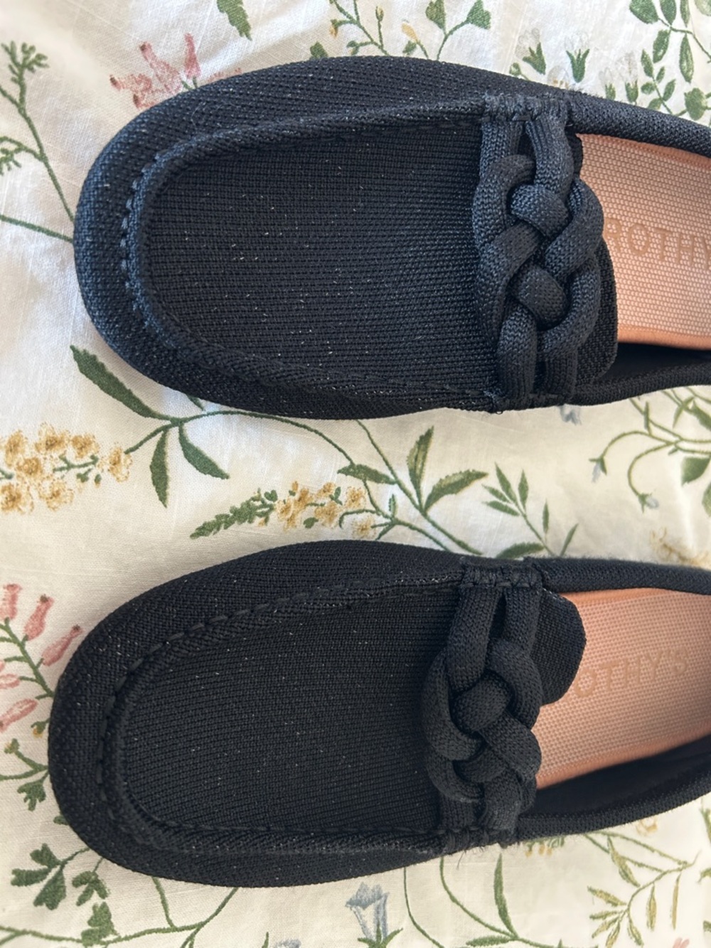 Rothy’s - Black Women's Slip-On Loafers with Braided Accent - Picture 3 of 3